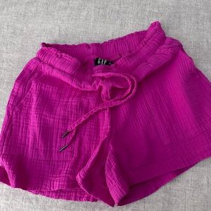 GAP Linen Blend High Waste Shorts